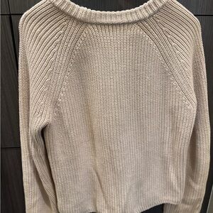 Jenni Kayne Tan Fisherman Knit Sweater | Size S